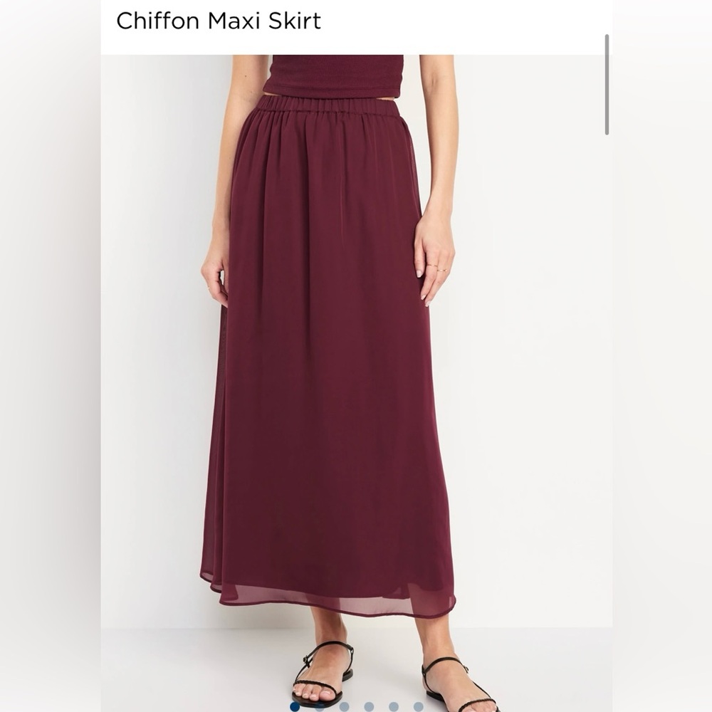 New Old Navy Chiffon Maxi Skirt